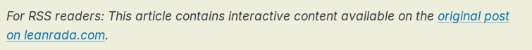 Quote: For RSS readers: This article contains interactive content available on the original post on leanrada.com.