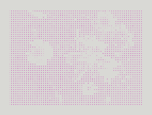halftone effect with only magenta dots visible